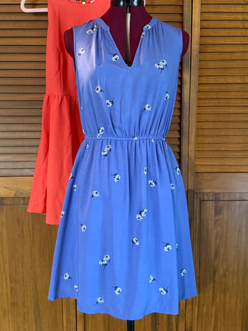 Bundle - Charming Charlie Orange Knit & Old Navy Purple Sleeveless Dresses SM